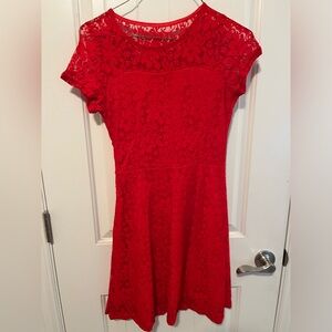 Red Lace Cocktail dress